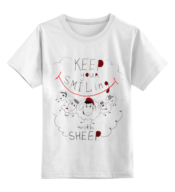 Детская футболка классическая Printio Keep your smiling sheep, р. 128, Белый, 0000000429582
Детская футболка классическая Printio Keep your smiling sheep, р. 128, Белый, 0000000429582