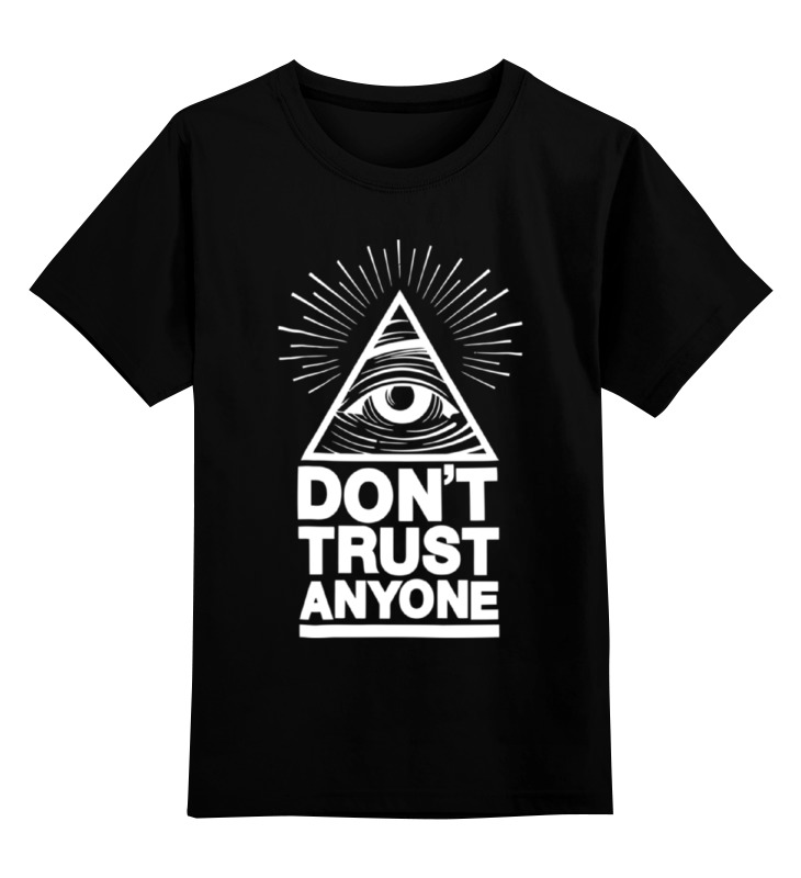 Детская футболка классическая Printio Don't trust anyone, р. 116, Черный, 0000000634229
Детская футболка классическая Printio Don't trust anyone, р. 116, Черный, 0000000634229