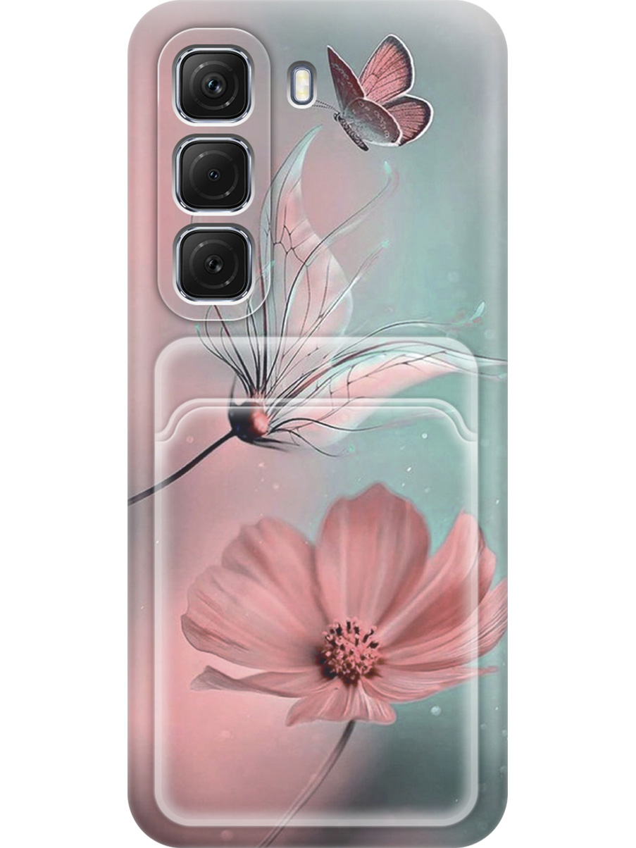 Силиконовый чехол на Infinix Hot 50 4G с принтом "Бабочка и цветы" с карманом для карты, Прозрачный;голубой;розовый;серый, 786718722
Силиконовый чехол на Infinix Hot 50 4G с принтом "Бабочка и цветы" с карманом для карты, Прозрачный;голубой;розовый;серый, 786718722
