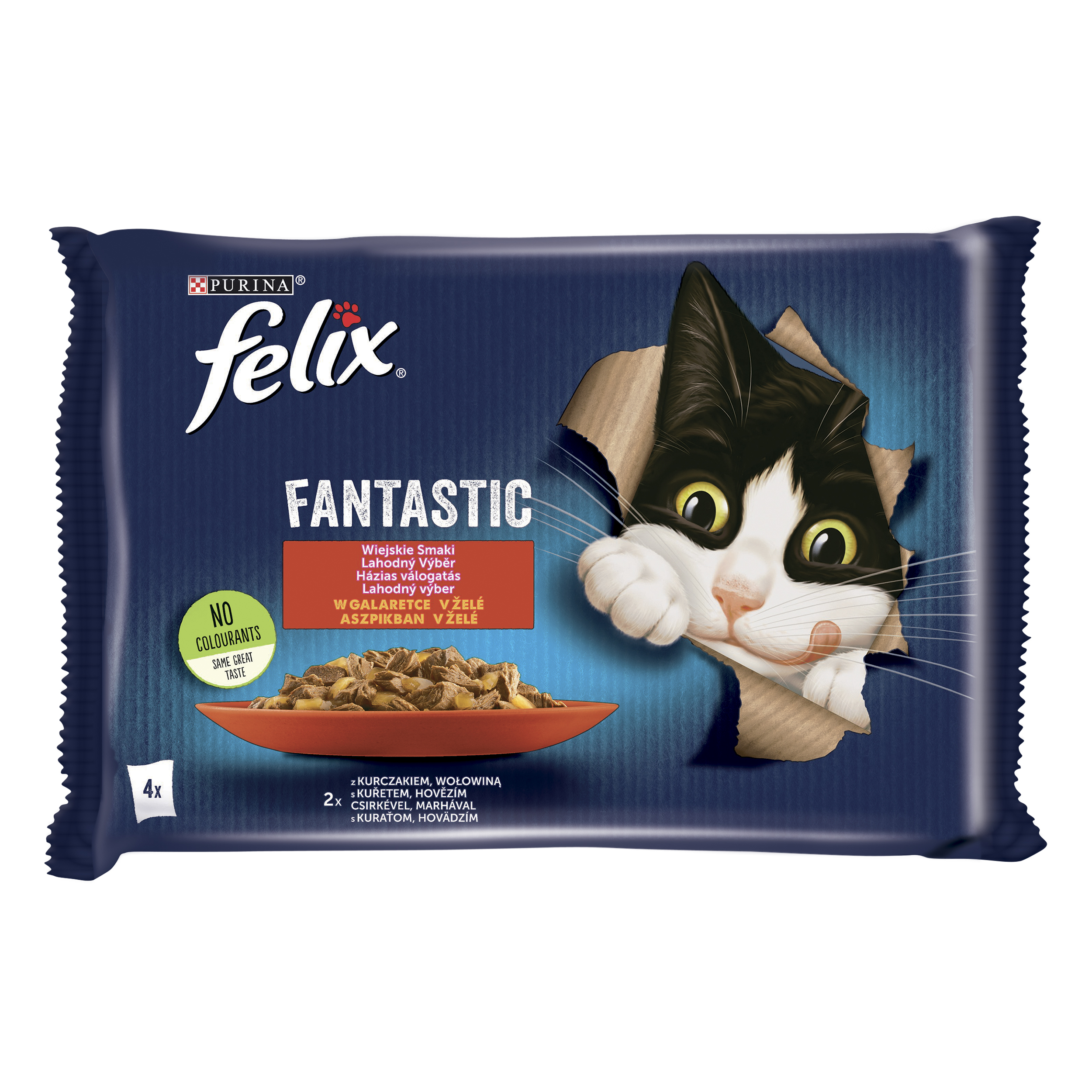Влажный корм для кошек Felix Аппетитные кусочки: микс вкусов мясо и птица, 4 шт по 85 г, Аппетитные кусочки
Влажный корм для кошек Felix Аппетитные кусочки: микс вкусов мясо и птица, 4 шт по 85 г, Аппетитные кусочки
