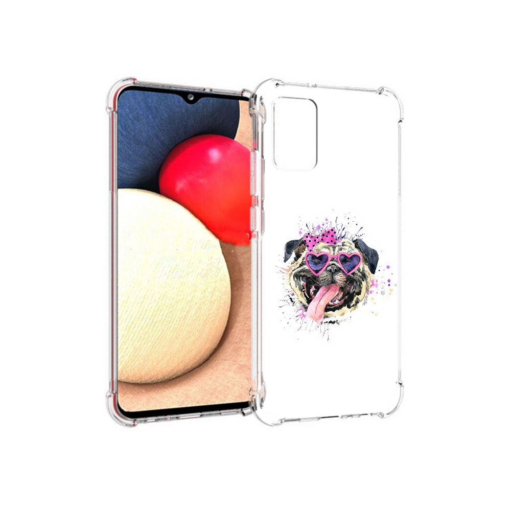 Чехол MyPads Tocco для Samsung Galaxy A02s Веселая собака (PT156738.479.43), Прозрачный, Tocco 
Чехол MyPads Tocco для Samsung Galaxy A02s Веселая собака (PT156738.479.43), Прозрачный, Tocco