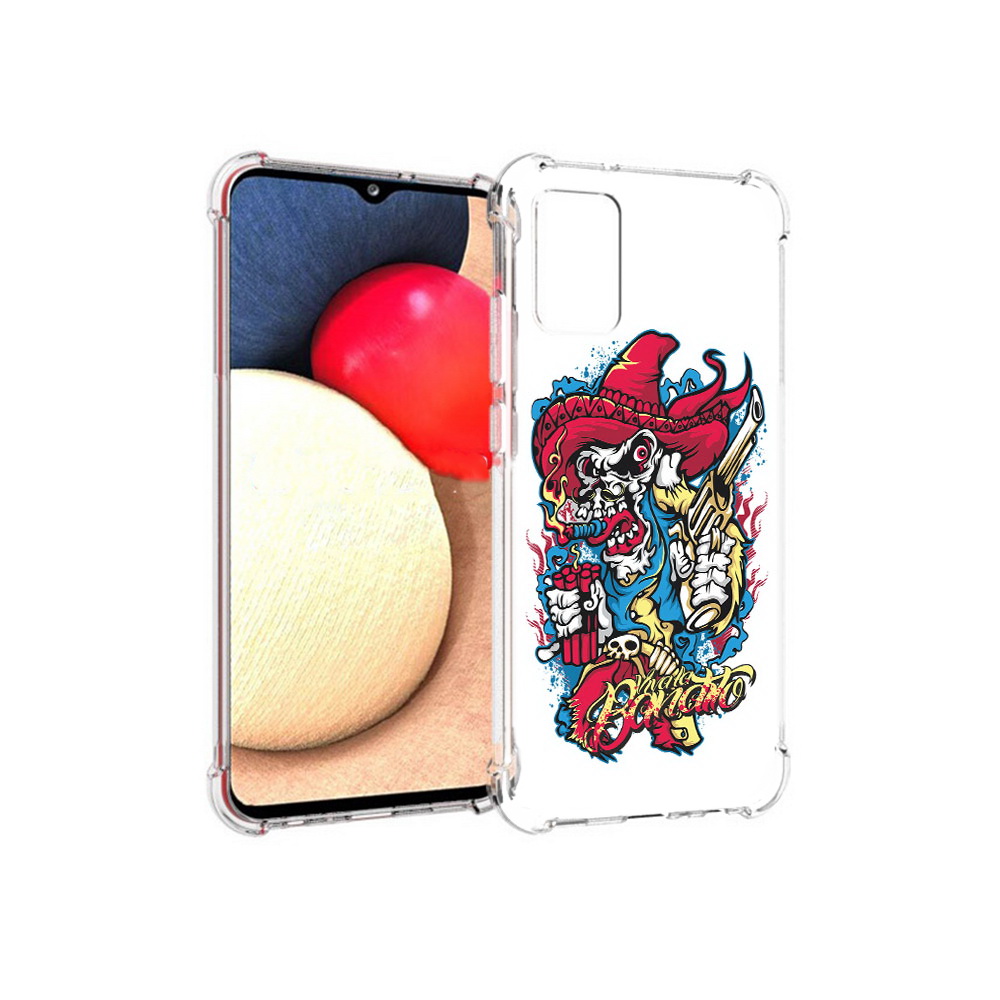 Чехол MyPads Tocco для Samsung Galaxy A02s нарисованный скелет с писталетом, Прозрачный, Tocco
Чехол MyPads Tocco для Samsung Galaxy A02s нарисованный скелет с писталетом, Прозрачный, Tocco