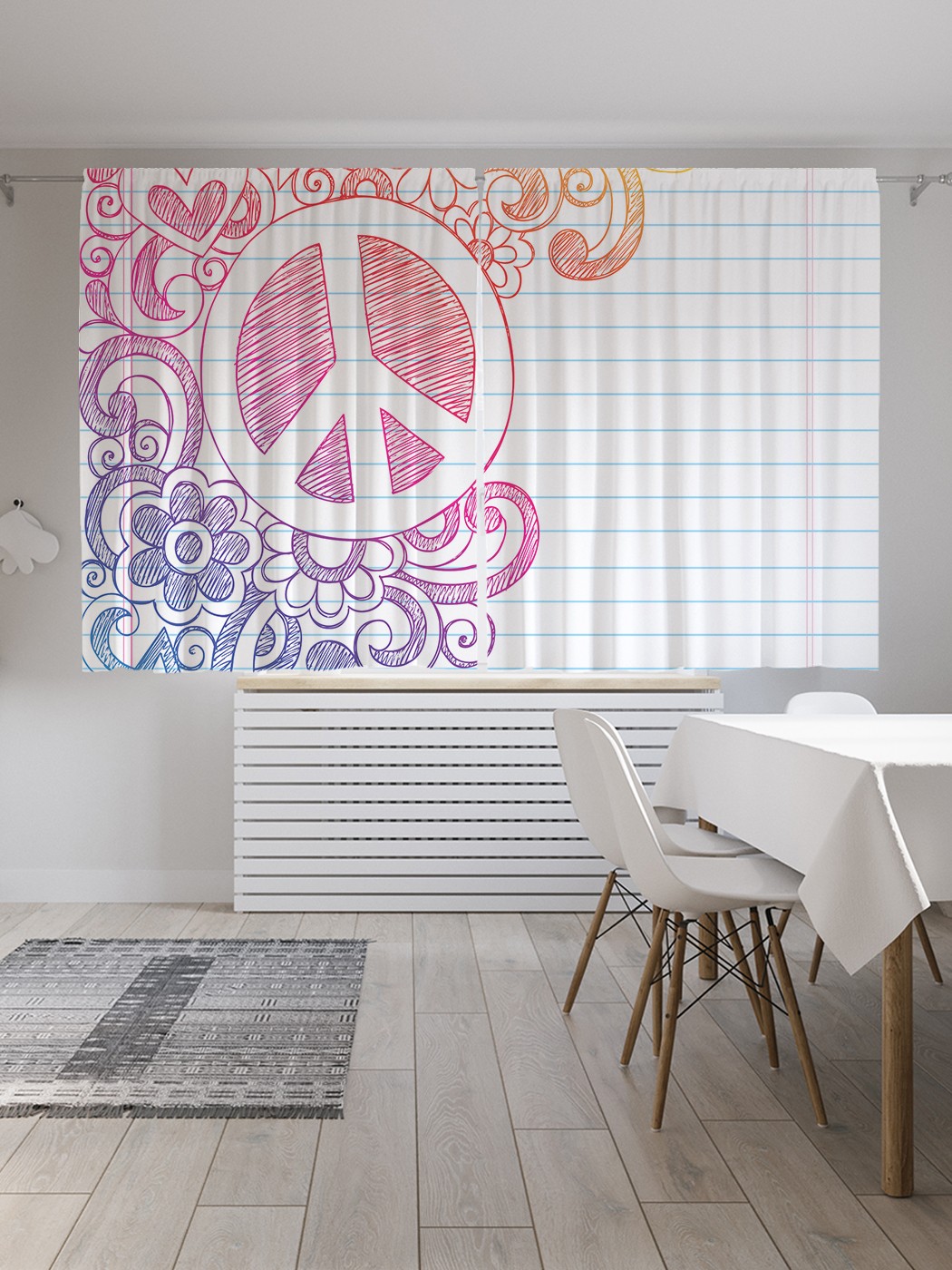 фото Шторы joyarty с фотопечатью "мост надежды" из сатена, 290х180 см