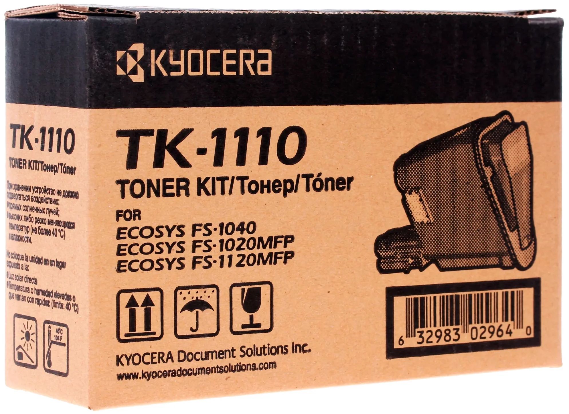 Тонер-картридж для лазерного принтера Kyocera TK-1110 (1T02M50NX1) черный, оригинальный, TK-1110
Тонер-картридж для лазерного принтера Kyocera TK-1110 (1T02M50NX1) черный, оригинальный, TK-1110