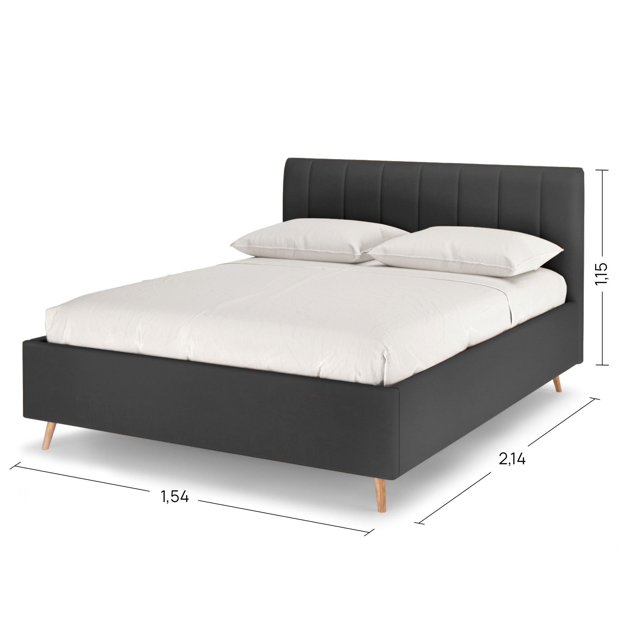 Двуспальная кровать Армос Rooney 140х200 без ПМ,Велюр Teddy 020 Графитовый, Разноцветный, Rooney
Двуспальная кровать Армос Rooney 140х200 без ПМ,Велюр Teddy 020 Графитовый, Разноцветный, Rooney