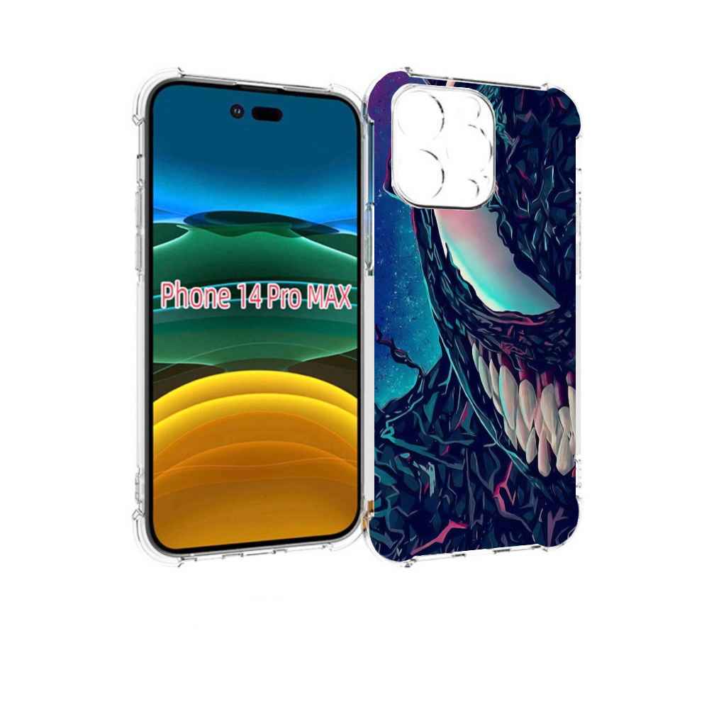 Чехол MyPads полу веном для iPhone 14 Pro Max, Прозрачный, Tocco