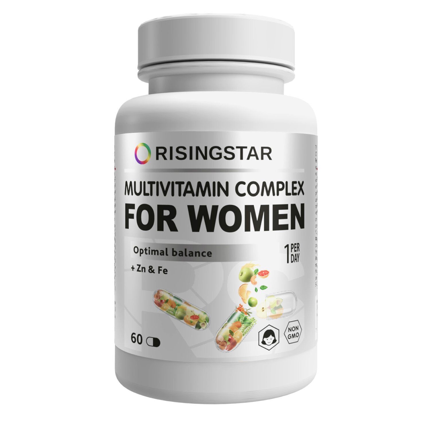 Мультивитаминный комплекс для женщин, Multivitamin complex for woman, Risingstar, 60 капсу
Мультивитаминный комплекс для женщин, Multivitamin complex for woman, Risingstar, 60 капсу