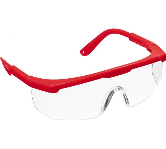 фото Защитные очки открытого типа зубр спектр 5, прозрачные, регулируемые по длине дужки 110328