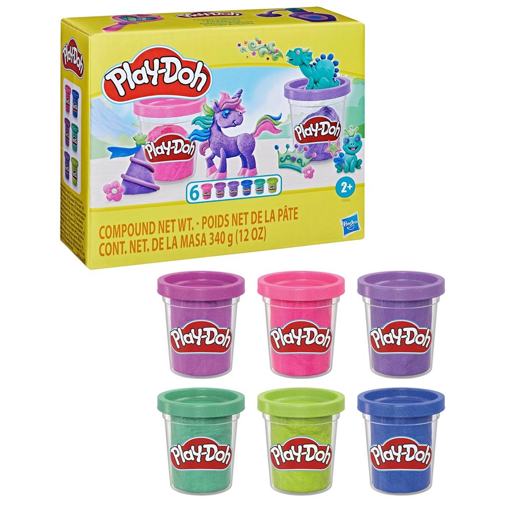 Набор игровой Play-Doh пластилин с блёстками, 6 банок, Розовый;голубой;фиолетовый;желтый;зеленый;бирюзовый
Набор игровой Play-Doh пластилин с блёстками, 6 банок, Розовый;голубой;фиолетовый;желтый;зеленый;бирюзовый