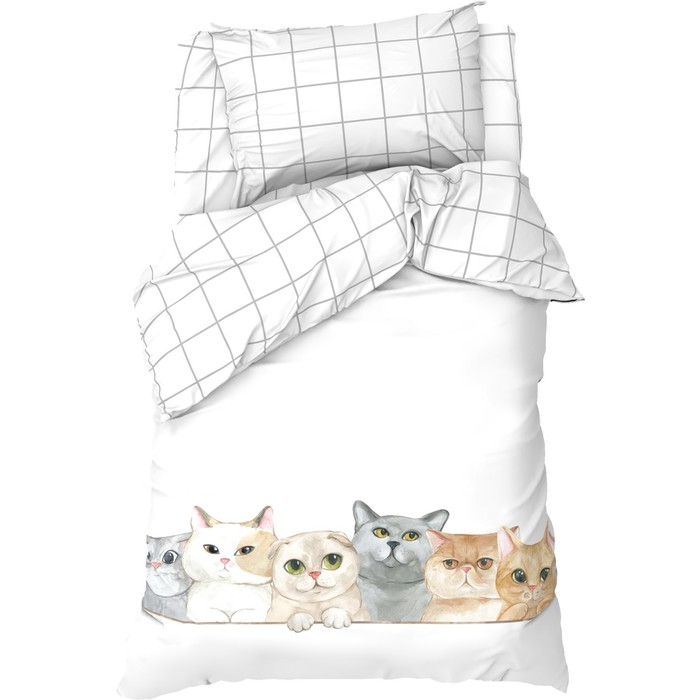 Постельное бельё Этель 1,5 сп "Happy cats" 143х215 см, 150х214 см, 50х70 см -1 шт, 100 % х
Постельное бельё Этель 1,5 сп "Happy cats" 143х215 см, 150х214 см, 50х70 см -1 шт, 100 % х