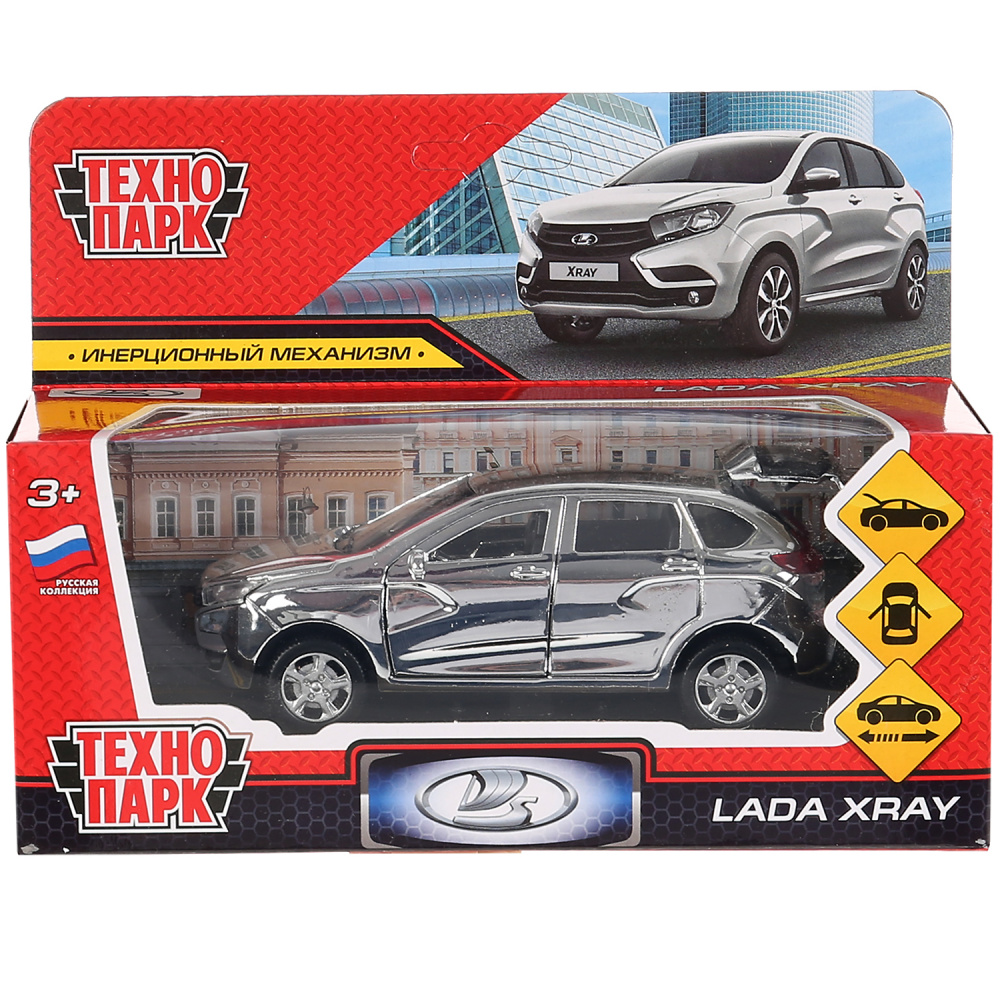 Машинка игрушечная Технопарк метал. инерц. Lada Xray,Хром,12 см,цвет серебристый 
Машинка игрушечная Технопарк метал. инерц. Lada Xray,Хром,12 см,цвет серебристый