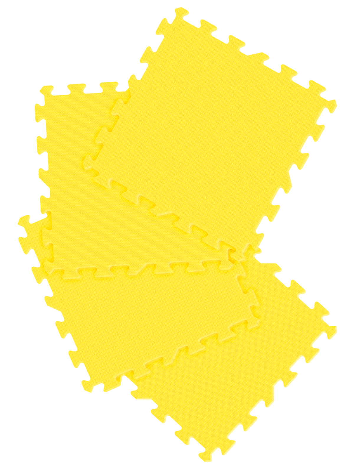 фото Детский игровой развивающий коврик-пазл олиандр 50х50 см желтый м5