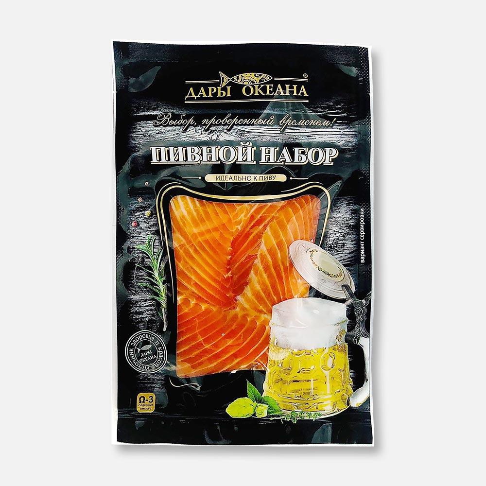 фото Набор к пиву дары океана форель радужная соленая в собственном соку 150 г
