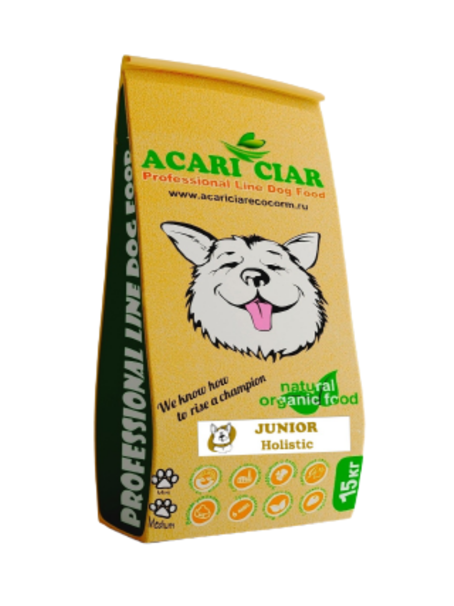 Сухой корм для собак Acari Ciar JUNIOR Holistic для щенков 6-18 мес, средние гранулы 15 кг, juniordog15m
Сухой корм для собак Acari Ciar JUNIOR Holistic для щенков 6-18 мес, средние гранулы 15 кг, juniordog15m