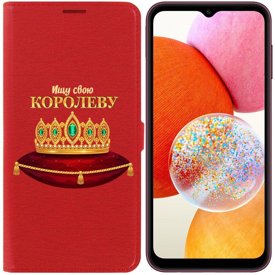 Чехол-книжка Krutoff Eco Book для Samsung Galaxy A14 4G (A145) Ищу свою Королеву (красный)
Чехол-книжка Krutoff Eco Book для Samsung Galaxy A14 4G (A145) Ищу свою Королеву (красный)