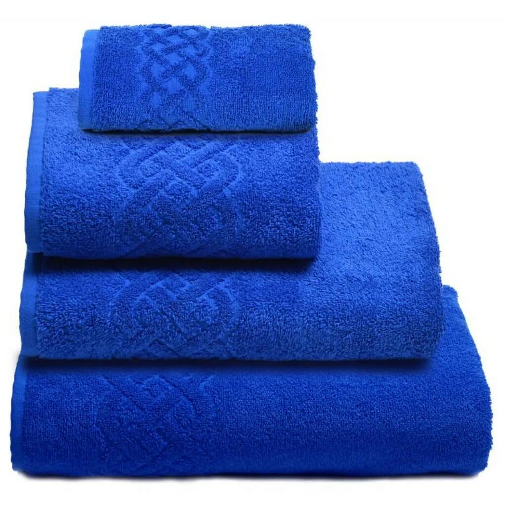 фото Полотенце cleanelly plait 70 x 130 см махровое синий пл-3501-01933