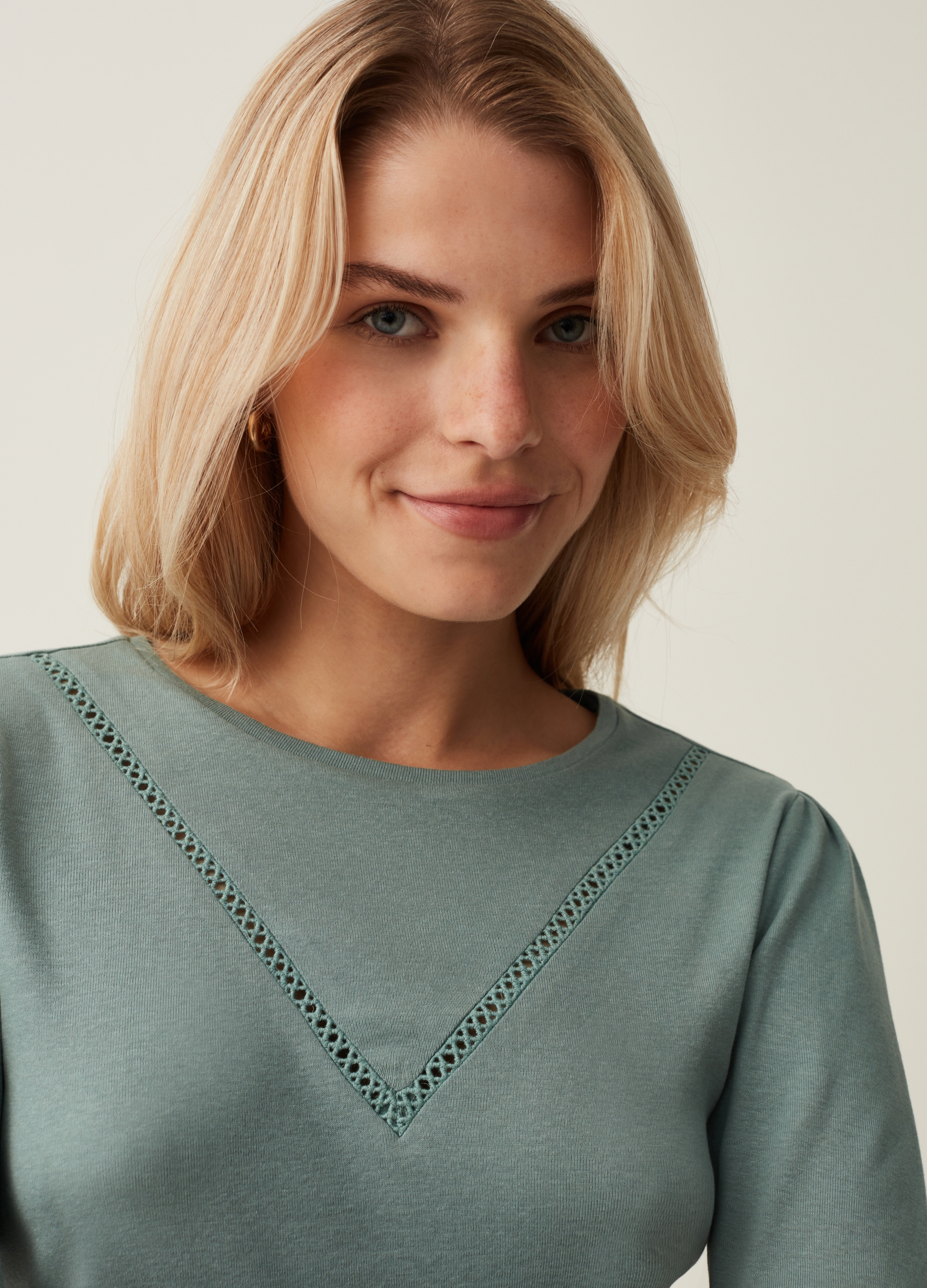 Лонгслив женский OVS 1843075 зеленый XXL, 1843075 
Лонгслив женский OVS 1843075 зеленый XXL, 1843075