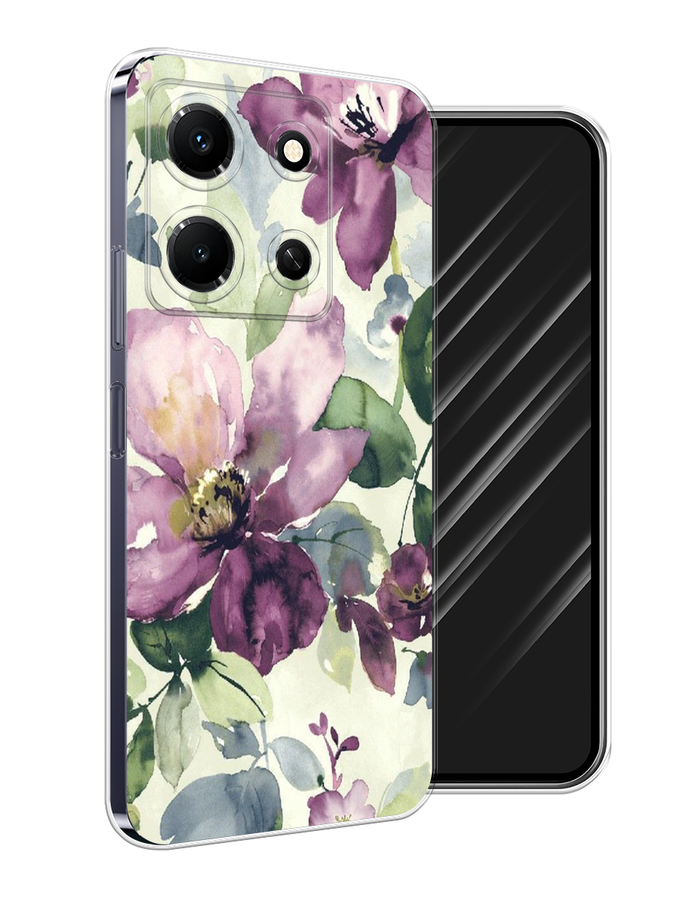 Чехол Awog на Infinix Note 30i "Сиреневые цветы-акварель", Фиолетовый, 3104350-10
Чехол Awog на Infinix Note 30i "Сиреневые цветы-акварель", Фиолетовый, 3104350-10