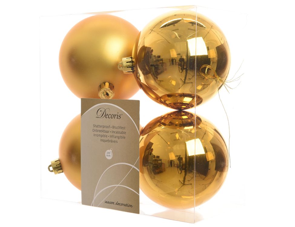 Шар на ель Kaemingk Матовый и глянцевый 958007/906433 4 шт. золотистый, Матовый и глянцевый 
Шар на ель Kaemingk Матовый и глянцевый 958007/906433 4 шт. золотистый, Матовый и глянцевый