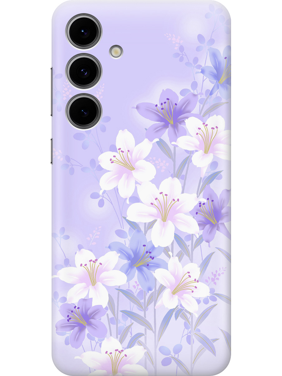 Силиконовый чехол на Samsung Galaxy S24 FE с принтом "Лилии на фиолетовом", Прозрачный;белый;фиолетовый, 786718122
Силиконовый чехол на Samsung Galaxy S24 FE с принтом "Лилии на фиолетовом", Прозрачный;белый;фиолетовый, 786718122