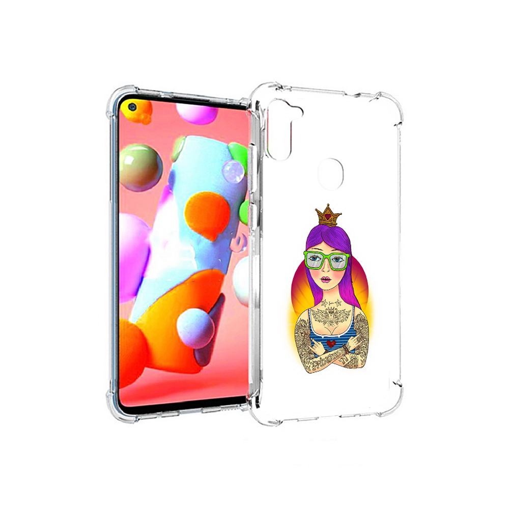 Чехол MyPads Tocco для Samsung Galaxy A11 девушка в татуировках с короной, Прозрачный, Tocco
Чехол MyPads Tocco для Samsung Galaxy A11 девушка в татуировках с короной, Прозрачный, Tocco