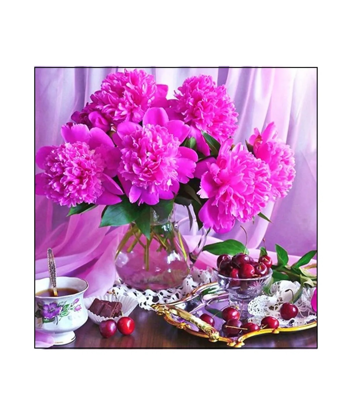 Алмазная мозаика картина стразами Натюрморт с пионами, 30х30 см 40985 00114112, Натюрморт с пионами
Алмазная мозаика картина стразами Натюрморт с пионами, 30х30 см 40985 00114112, Натюрморт с пионами