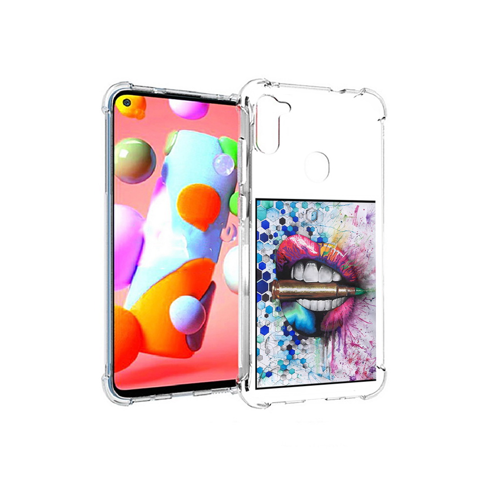 Чехол MyPads Tocco для Samsung Galaxy A11 разноцветные губы с пулей (PT149913.480.571), Прозрачный, Tocco
Чехол MyPads Tocco для Samsung Galaxy A11 разноцветные губы с пулей (PT149913.480.571), Прозрачный, Tocco