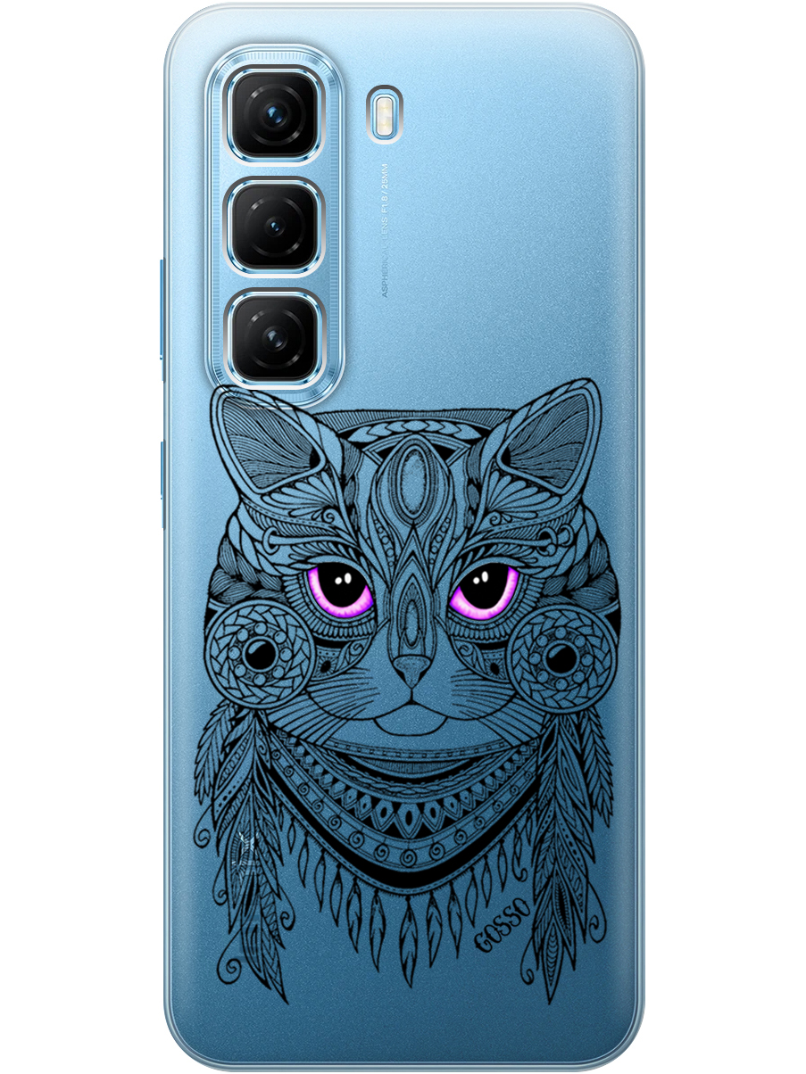Силиконовый чехол на Infinix Hot 50 4G с принтом "Розовоглазая кошка" прозрачный, Прозрачный;фиолетовый;черный, 786718712
Силиконовый чехол на Infinix Hot 50 4G с принтом "Розовоглазая кошка" прозрачный, Прозрачный;фиолетовый;черный, 786718712