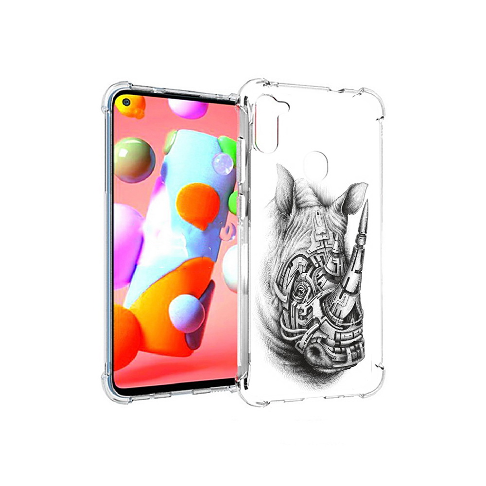 Чехол MyPads Tocco для Samsung Galaxy A11 стальной носорог (PT149913.480.620), Прозрачный, Tocco
Чехол MyPads Tocco для Samsung Galaxy A11 стальной носорог (PT149913.480.620), Прозрачный, Tocco