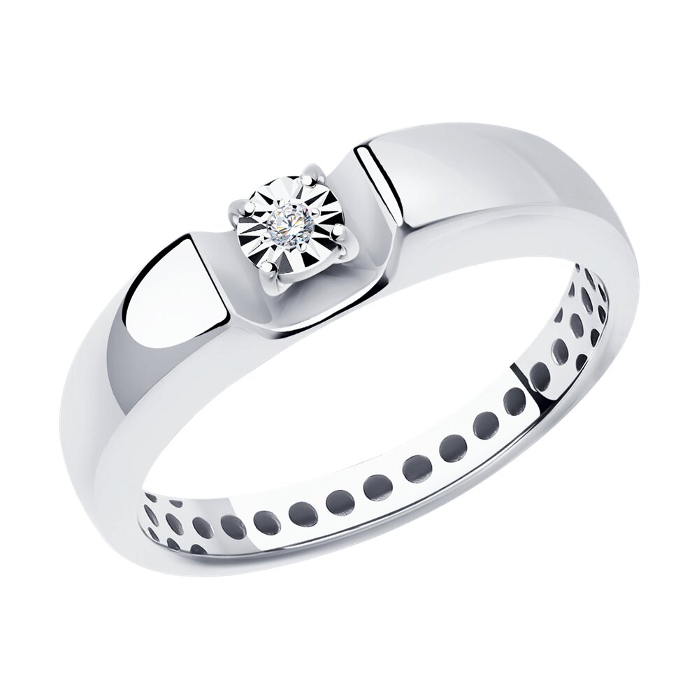 Кольцо помолвочное из белого золота с бриллиантом р. Diamant 52-210-01532-1, 52-210-01532-1
Кольцо помолвочное из белого золота с бриллиантом р. Diamant 52-210-01532-1, 52-210-01532-1