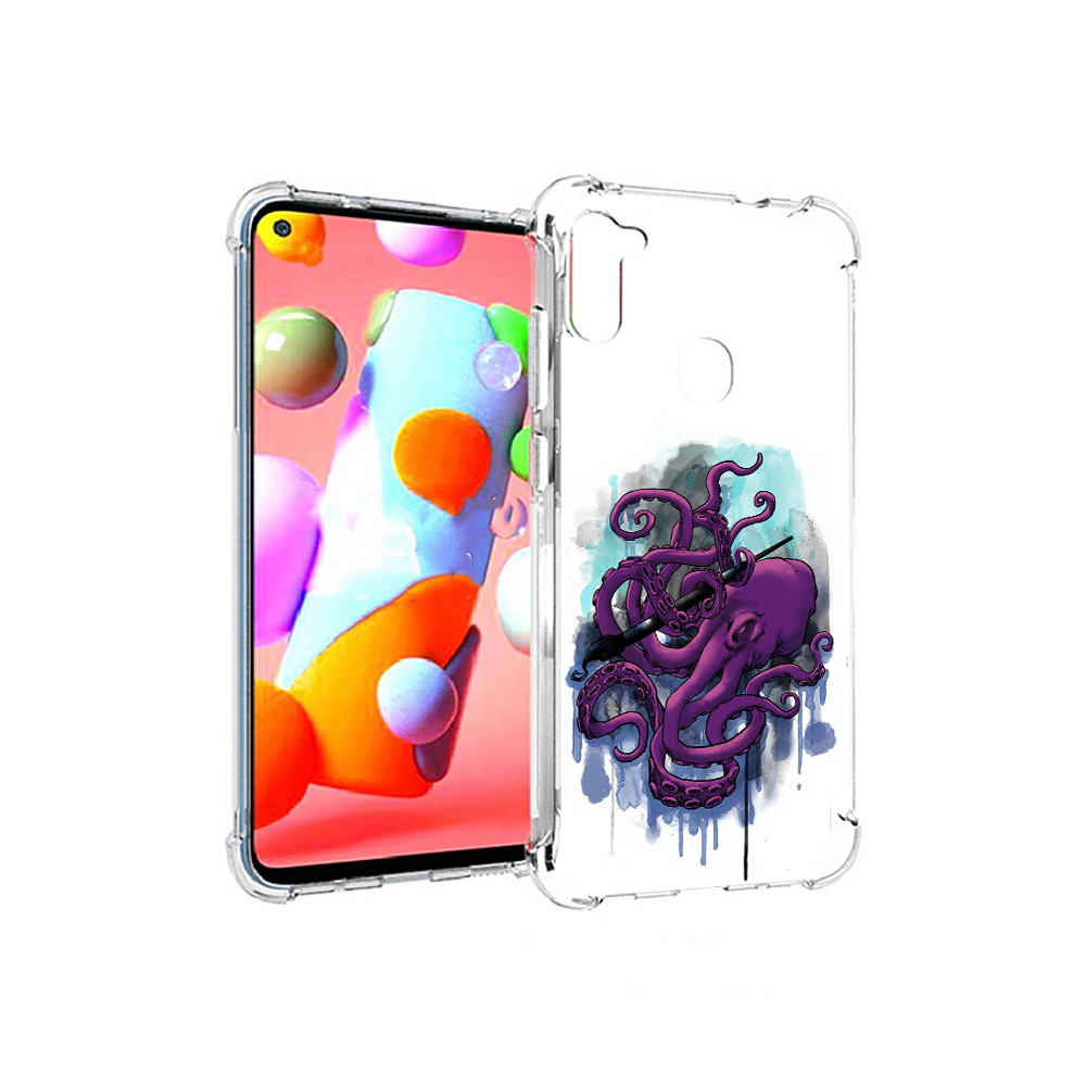 Чехол MyPads Tocco для Samsung Galaxy A11 фиолетовый осьминог (PT149913.480.658), Прозрачный, Tocco
Чехол MyPads Tocco для Samsung Galaxy A11 фиолетовый осьминог (PT149913.480.658), Прозрачный, Tocco