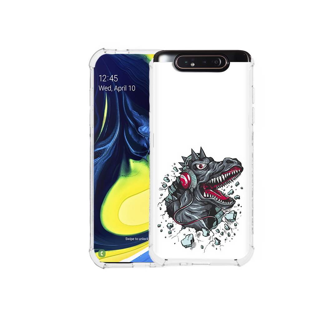 Чехол MyPads Tocco для Samsung Galaxy A80 Нарисованный динозавр в наушниках, Прозрачный, Tocco
Чехол MyPads Tocco для Samsung Galaxy A80 Нарисованный динозавр в наушниках, Прозрачный, Tocco