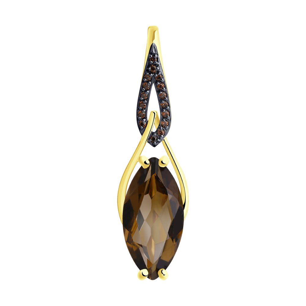 Кулон из желтого золота Diamant 53-330-00829-2, раухтопаз\фианит, 53-330-00829-2
Кулон из желтого золота Diamant 53-330-00829-2, раухтопаз\фианит, 53-330-00829-2