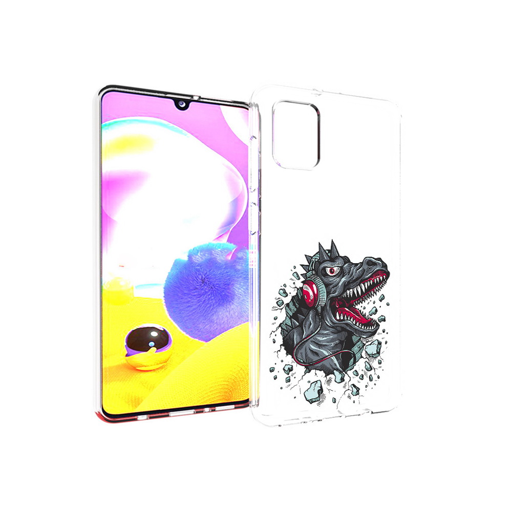 Чехол MyPads Tocco для Samsung Galaxy A31 Нарисованный динозавр в наушниках, Прозрачный, Tocco
Чехол MyPads Tocco для Samsung Galaxy A31 Нарисованный динозавр в наушниках, Прозрачный, Tocco