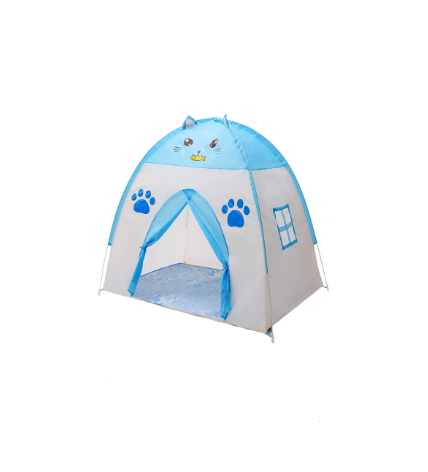 фото Детская игровая палатка котик, голубой 1080 aiden-kids