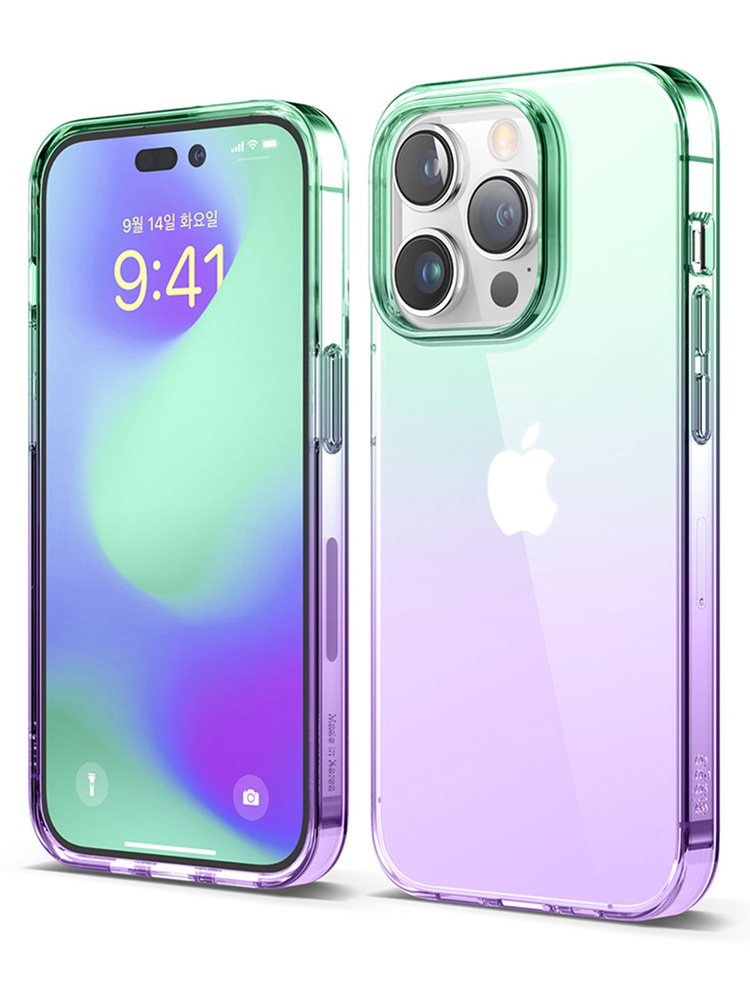 Чехол Elago AURORA Gradient для iPhone 14 Pro Max зелёно-фиолетовый, Прозрачный;зеленый;фиолетовый, AURORA
Чехол Elago AURORA Gradient для iPhone 14 Pro Max зелёно-фиолетовый, Прозрачный;зеленый;фиолетовый, AURORA