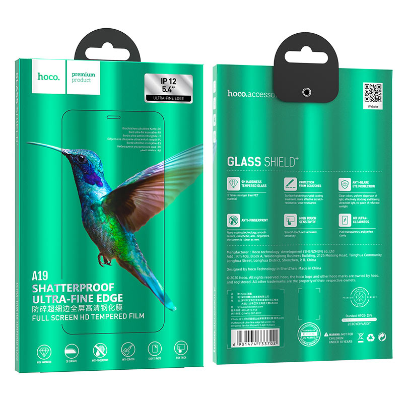 Стекло Hoco Shatterproof ultra-fine edge full screen HD tempered film для iPhone 12 mini
Стекло Hoco Shatterproof ultra-fine edge full screen HD tempered film для iPhone 12 mini