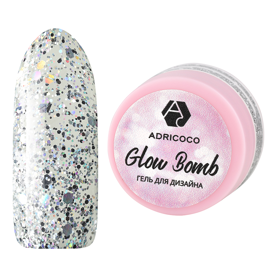 Гель для дизайна ногтей Adricoco Glow Bomb №07 Голографический дождь 5 мл, Разноцветный
Гель для дизайна ногтей Adricoco Glow Bomb №07 Голографический дождь 5 мл, Разноцветный