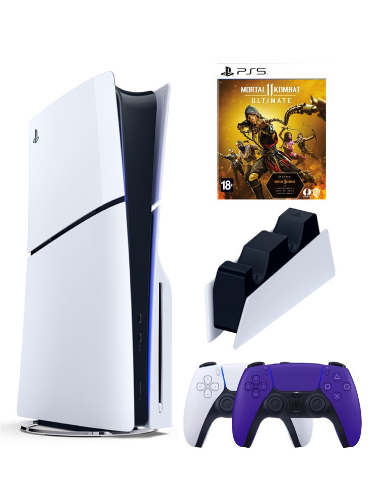 Игровая приставка Sony Playstation 5 Slim 1 Tb+2-ой геймпад(пурпурный)+ЗУ+MK Ultimate
Игровая приставка Sony Playstation 5 Slim 1 Tb+2-ой геймпад(пурпурный)+ЗУ+MK Ultimate