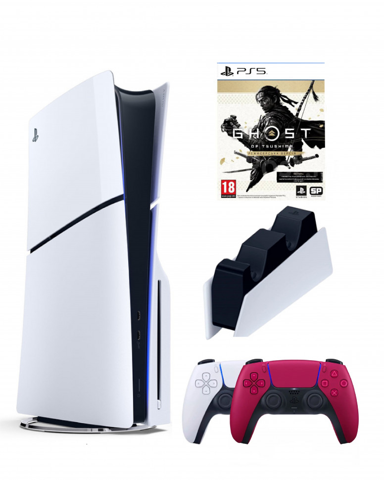 Игровая приставка Sony Playstation 5 Slim 1 Tb+2-ой геймпад(красный)+ЗУ+Призрак Цусимы
Игровая приставка Sony Playstation 5 Slim 1 Tb+2-ой геймпад(красный)+ЗУ+Призрак Цусимы