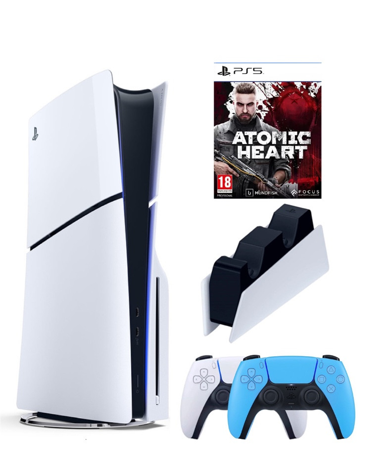 Игровая приставка Sony Playstation 5 Slim 1 Tb+2-ой геймпад(голубой)+ЗУ+Atomic
Игровая приставка Sony Playstation 5 Slim 1 Tb+2-ой геймпад(голубой)+ЗУ+Atomic