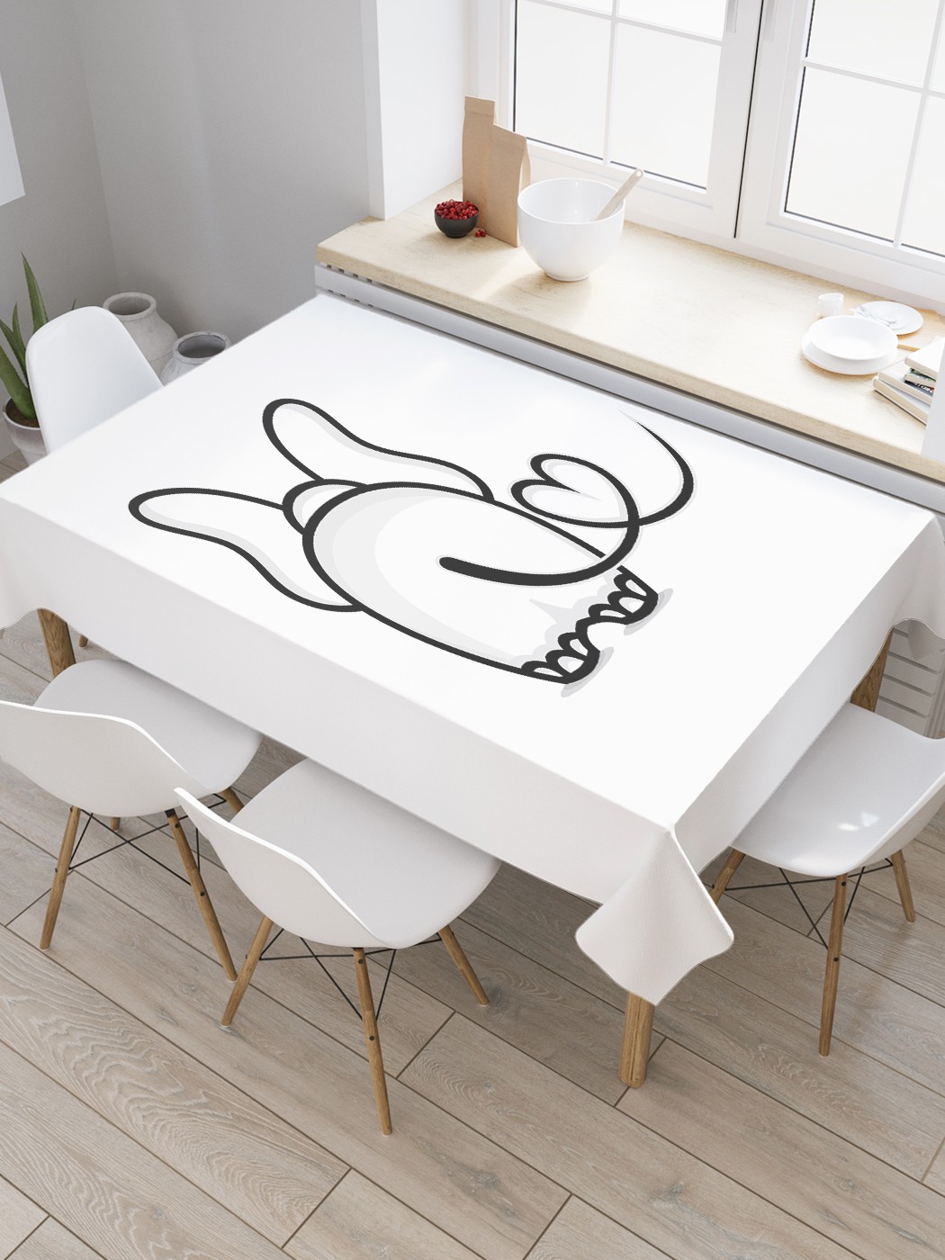 Скатерть прямоугольная JoyArty "Хвостик сердечком" из оксфорда, 120x145 см, Белый, Хвостик сердечком
Скатерть прямоугольная JoyArty "Хвостик сердечком" из оксфорда, 120x145 см, Белый, Хвостик сердечком