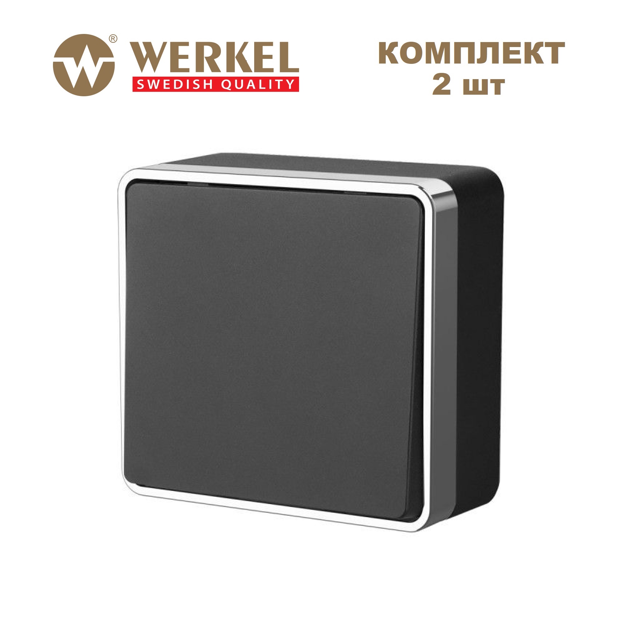 Комплект из 2 шт накладных одноклавишных выключателей Werkel Gallant W5010035 черный/хром, Накладной выключатель одноклавишный Gallant комплект
Комплект из 2 шт накладных одноклавишных выключателей Werkel Gallant W5010035 черный/хром, Накладной выключатель одноклавишный Gallant комплект