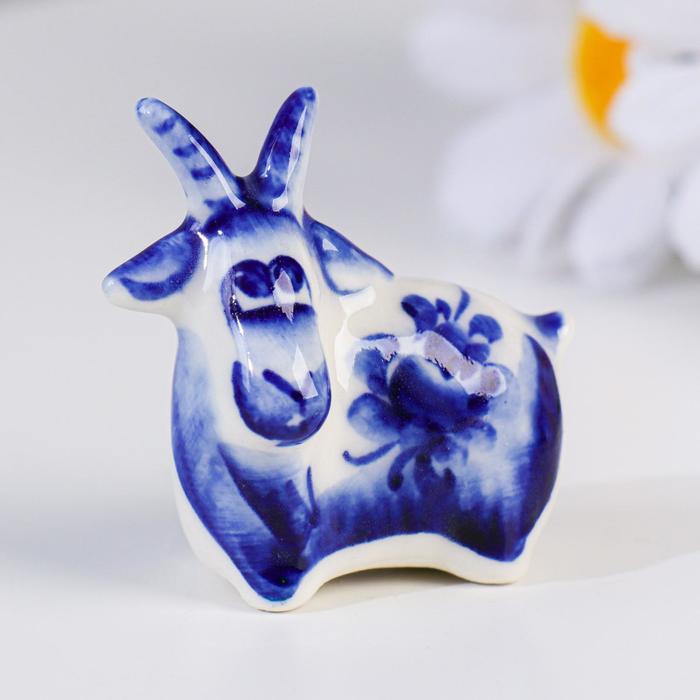 Сувенир Коза, малый, гжель (2 шт), Синий
Сувенир Коза, малый, гжель (2 шт), Синий