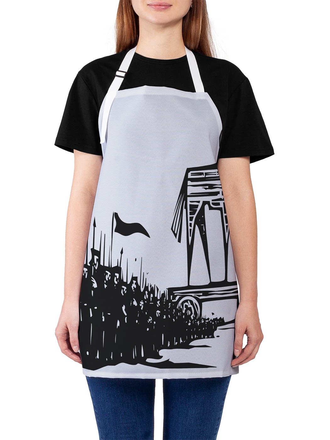 Фартук женский JoyArty для готовки "Графический троянский конь", универсальный размер, Белый
Фартук женский JoyArty для готовки "Графический троянский конь", универсальный размер, Белый
