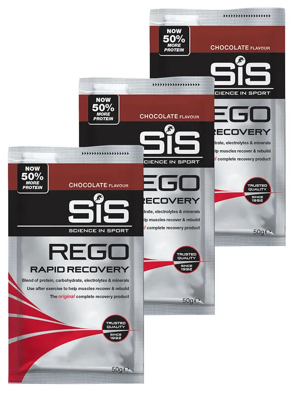 фото Sis sis, напиток углеводно-белковый, порошок rego rapid recovery, 3х50г (шоколад)