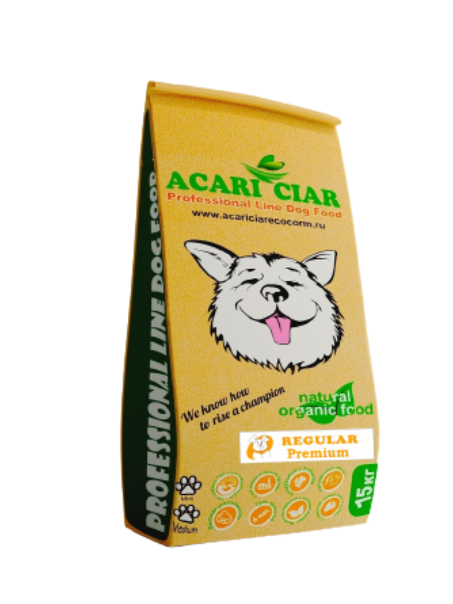 Сухой корм для собак Acari Ciar REGULAR Premium, мини гранулы, 15 кг, regular15s
Сухой корм для собак Acari Ciar REGULAR Premium, мини гранулы, 15 кг, regular15s