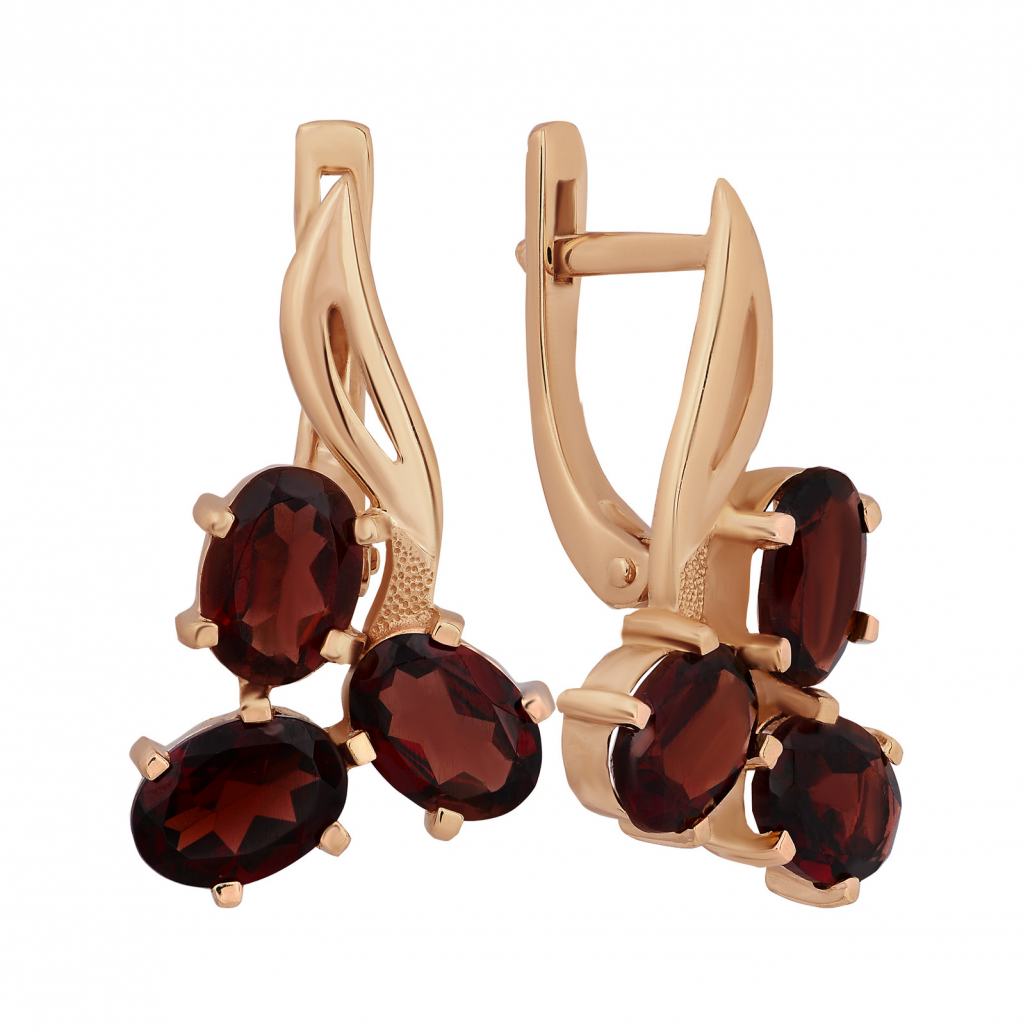 Серьги из красного золота с гранатом Золото Дисконт 0706212734пд, 0706212734пд
Серьги из красного золота с гранатом Золото Дисконт 0706212734пд, 0706212734пд