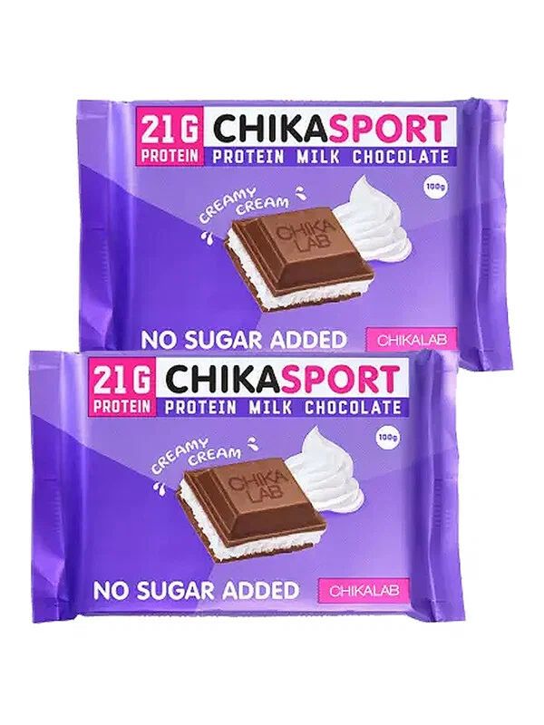 Протеиновый молочный шоколад Bombbar CHIKA SPORT со Сливочной начинкой, 2х100г, CHIKA SPORT Протеиновый молочный шоколад со Сливочной начинкой, 2х100г
Протеиновый молочный шоколад Bombbar CHIKA SPORT со Сливочной начинкой, 2х100г, CHIKA SPORT Протеиновый молочный шоколад со Сливочной начинкой, 2х100г