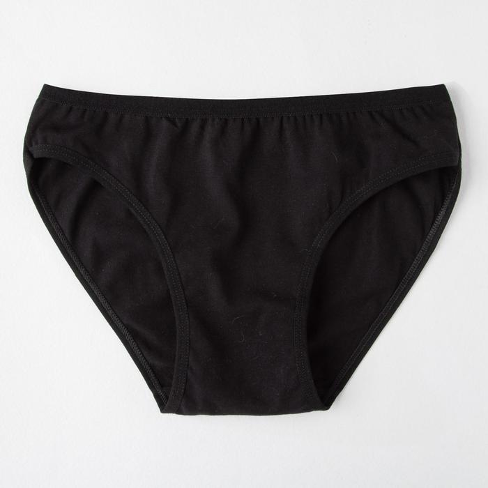 Трусы для девочки, цвет чёрный, рост 140-146 см, Черный